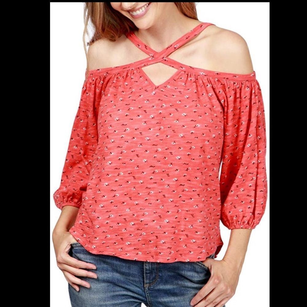 Lucky Brand Women's Off The Shoulder Top